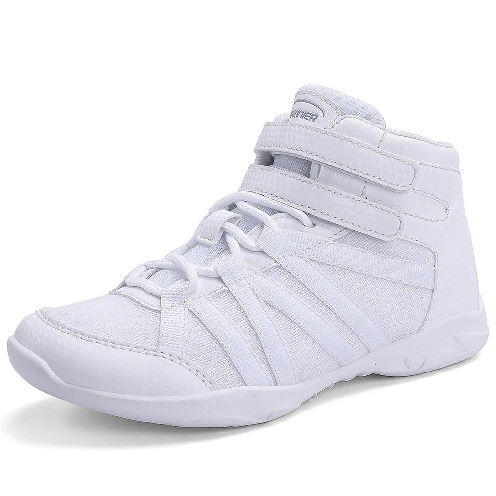 Girls White High Top Cheerleading Shoes