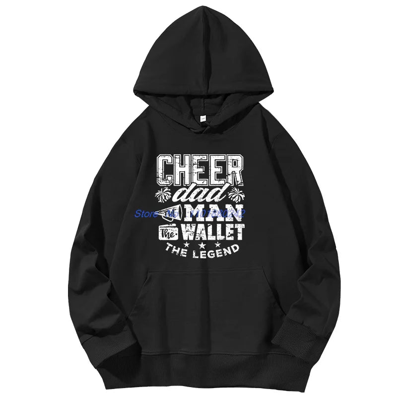 Funny Cheer Dad Vintage Graphic Hoodie