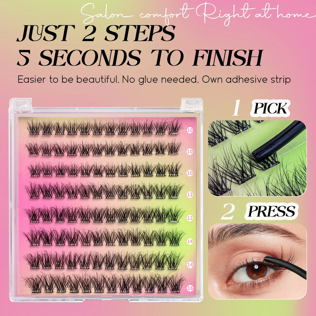 Self Adhesive Cluster Lashes