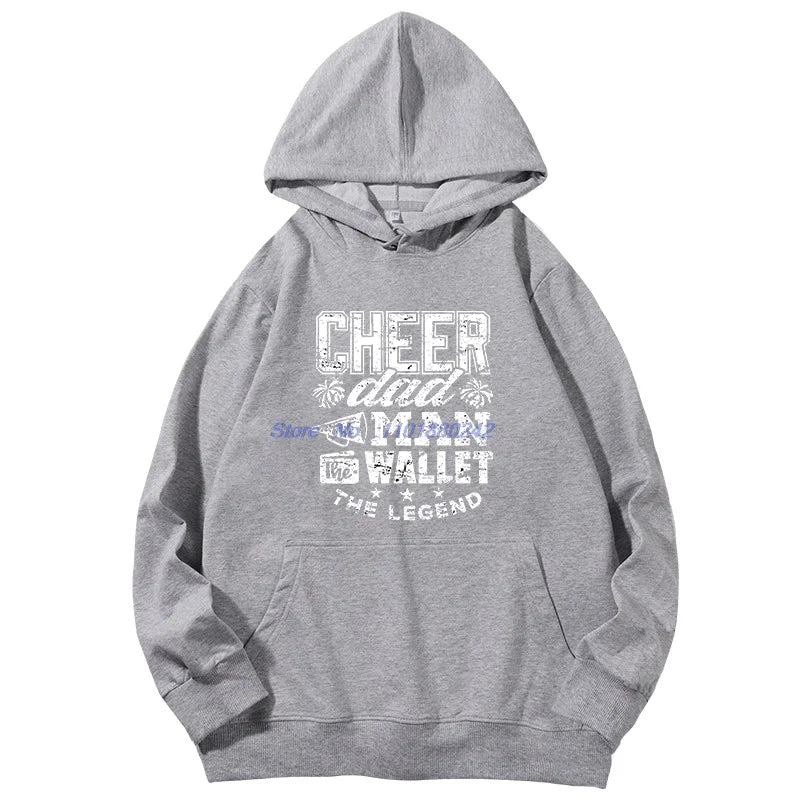 Funny Cheer Dad Vintage Graphic Hoodie