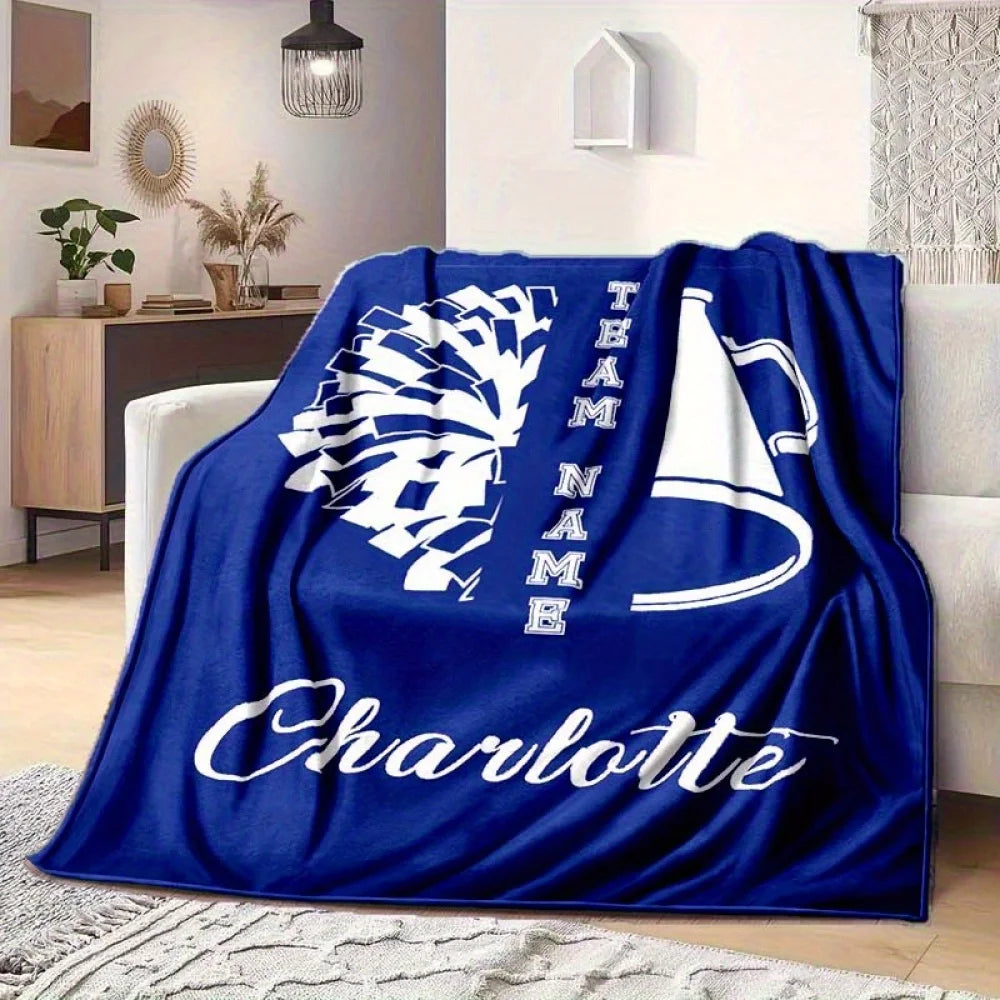 Custom Name Blanket - Personalized Cheerleading Team Design