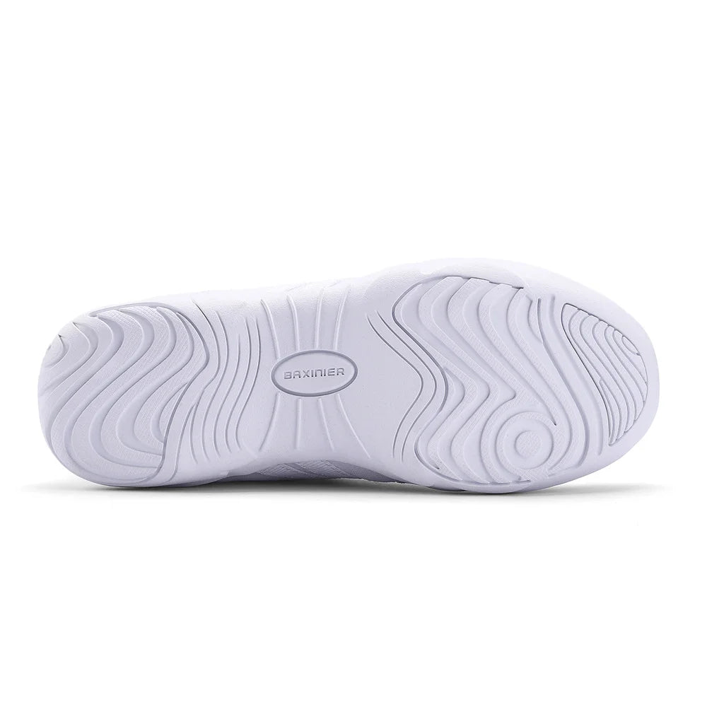 Girls White High Top Cheerleading Shoes