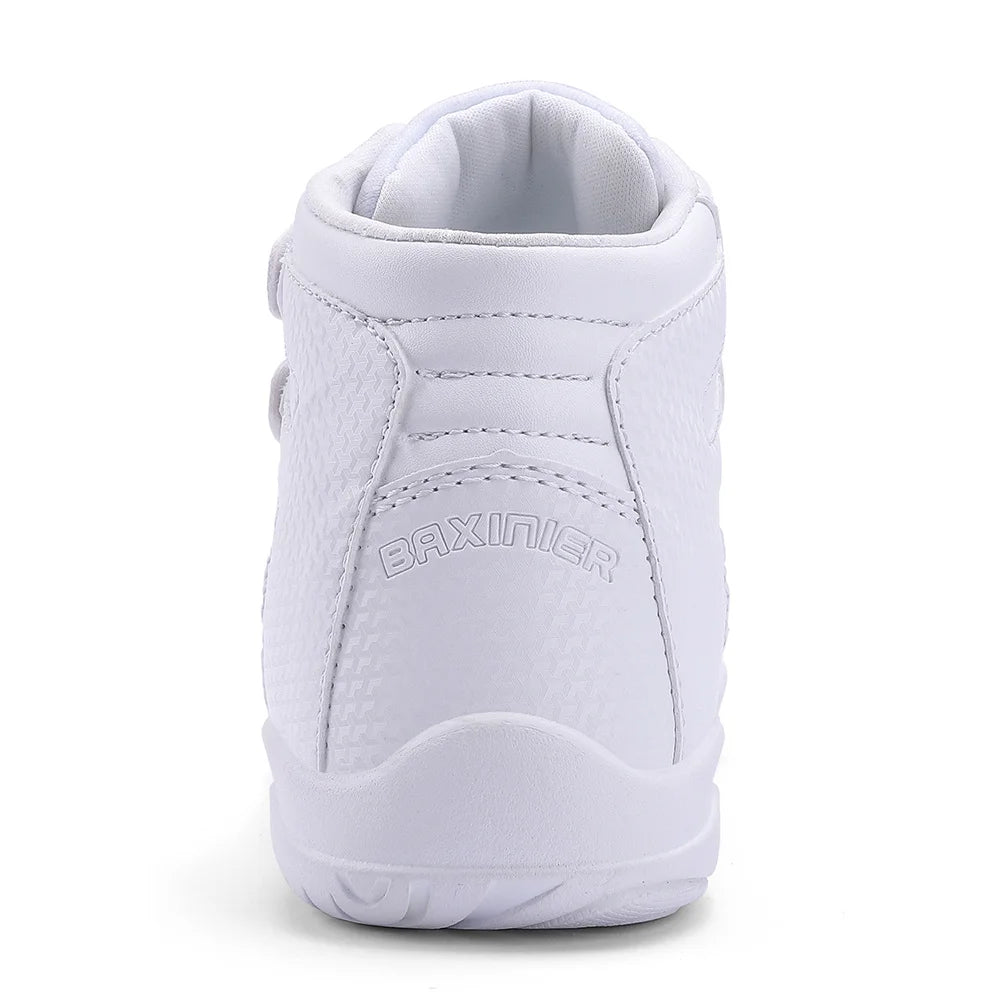 Girls White High Top Cheerleading Shoes